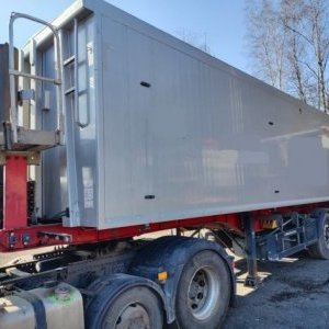 foto 50m3 wywrótka alu naczepa Schwarzmueller