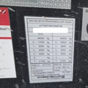foto malo uzywana 37m3 dumper naczepa wywrotka wana Schwarzmueller KIS 3/E